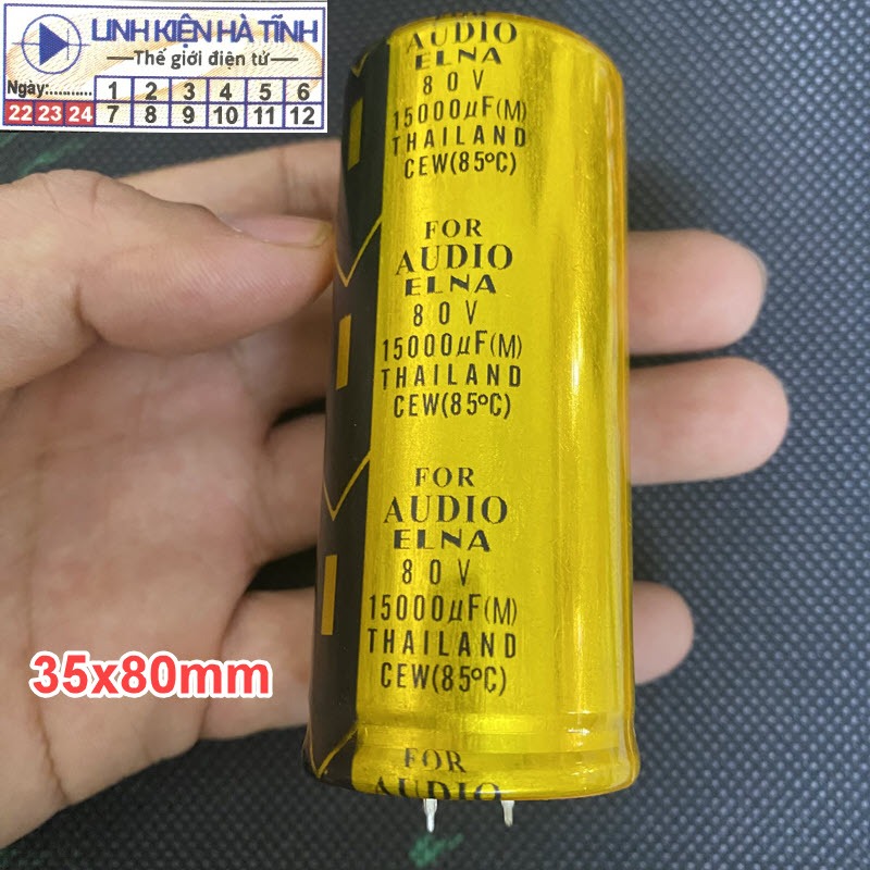 1 คุณภาพสูง 15000uf 80V Audio Capacitor