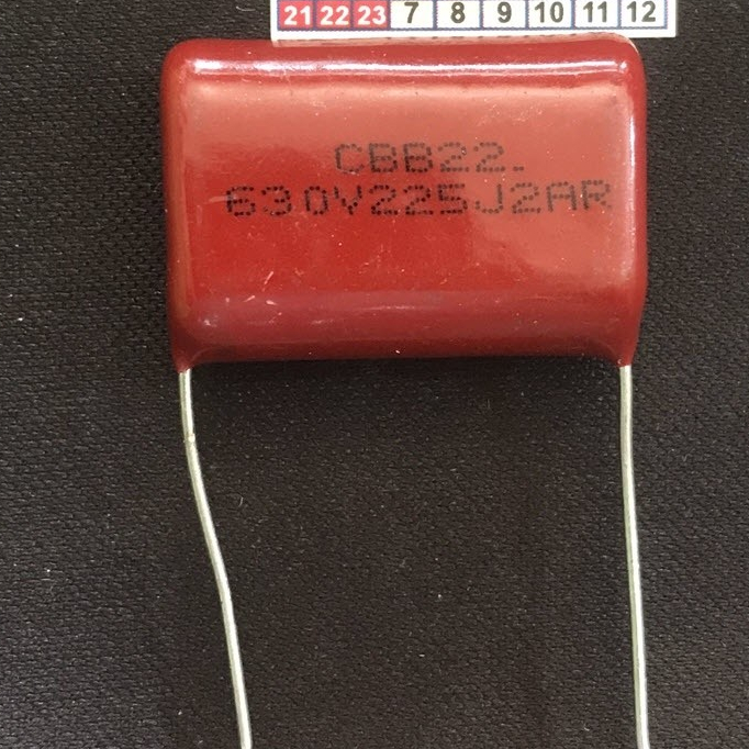 กระเป๋า 10 ตัวเก็บประจุเครื่องเชื่อม CBB22J-630V225j ตัวเก็บประจุใหม่ 225K630V 225j 630V 25 มม.pin