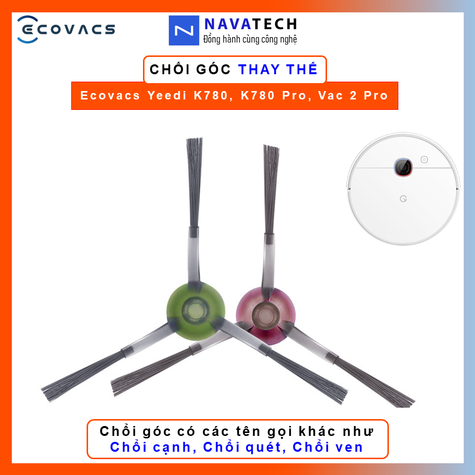 แปรงมุม, แปรงด้านข้าง, แปรงด้านข้าง Ecovacs Yeedi K780 เครื่องดูดฝุ่นหุ่นยนต์, Yeedi K780 Pro, Yeedi