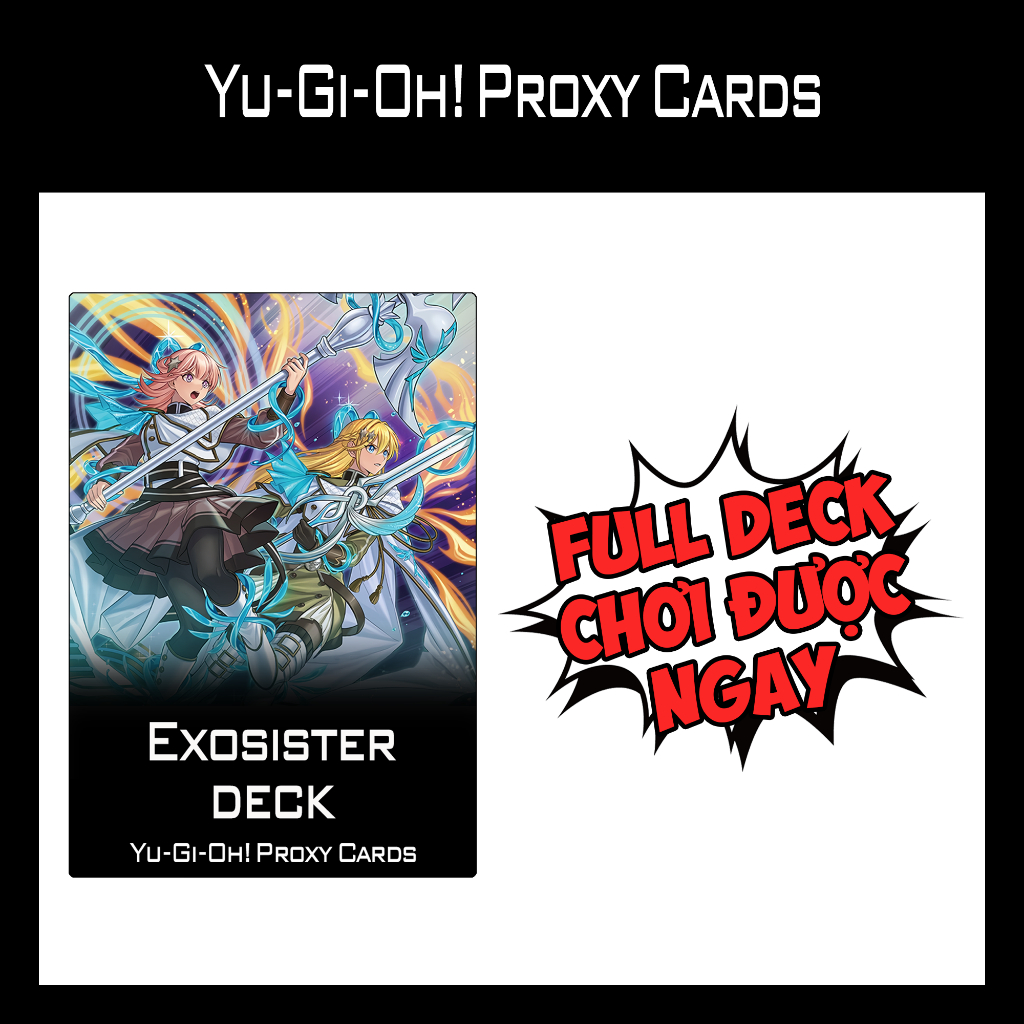 การ์ด YUGIOH - เด็ค Exosister - พิมพ์ 1 ด้าน (60 ใบ)