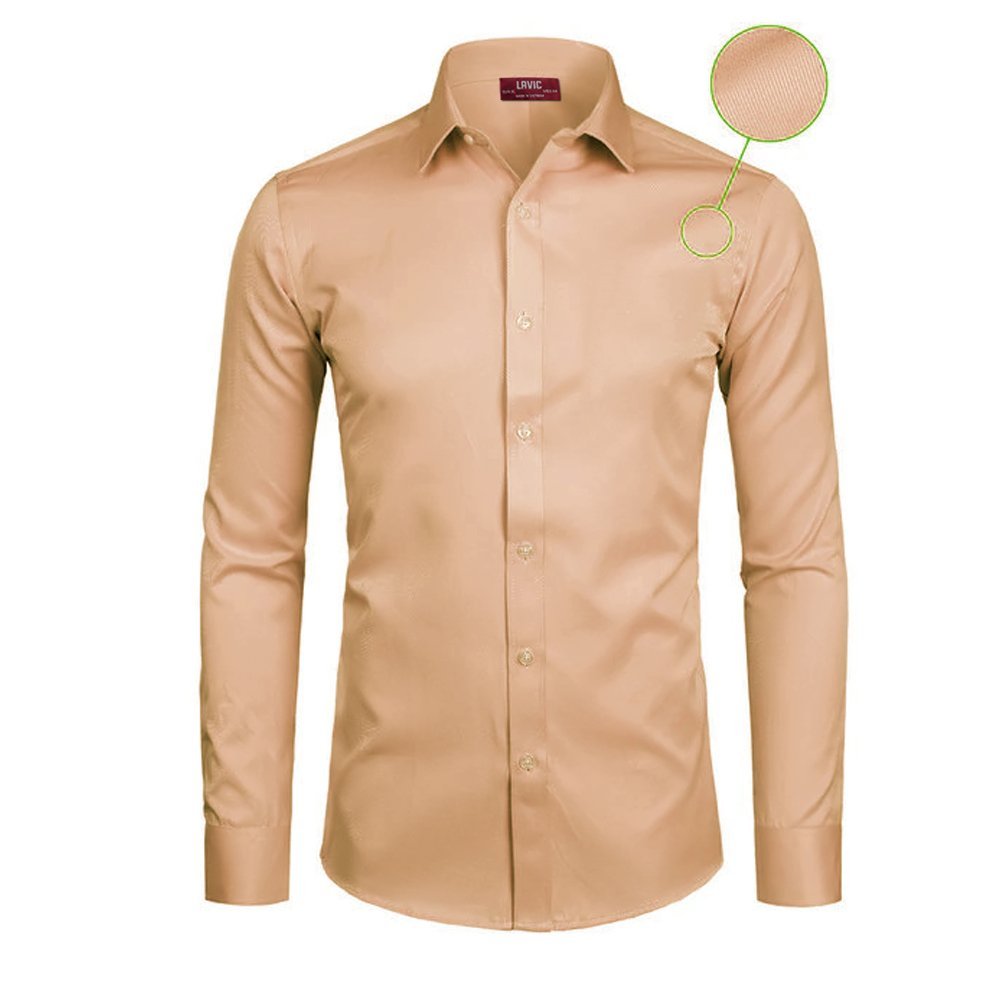 เสื้อเชิ้ตไร้ริ้วรอยผู้ชาย LAVIC - LV523