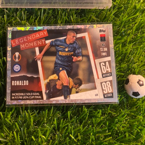 [ ของแท้ ] - LEGENDARY MOMENT - TOPPS MATCH ATTAX 2024 - RONALDO (INTER MILAN)