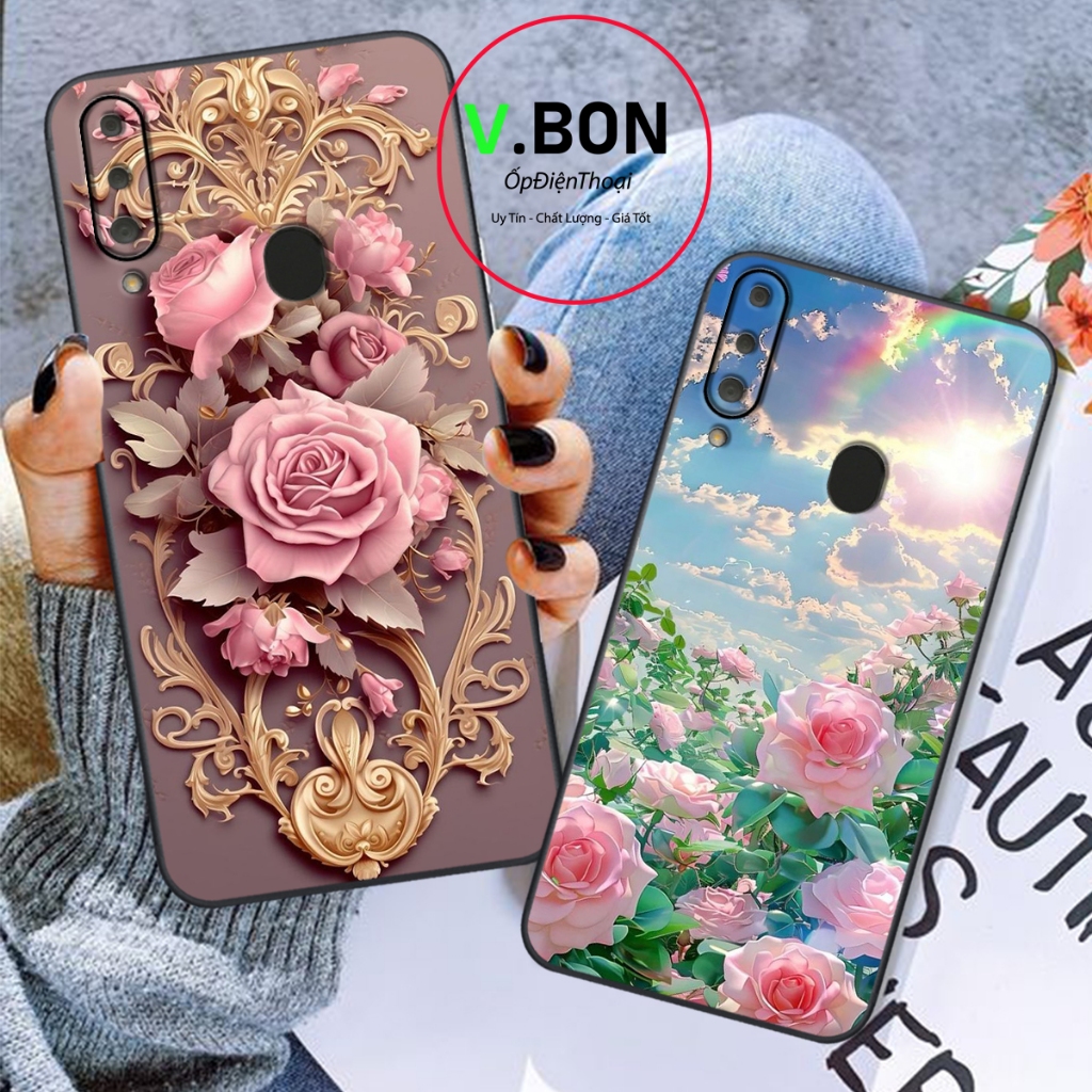 เคส Samsung A20 / A20S / A21s / A30 พร้อมพิมพ์ลาย "ROSE" สวยงาม