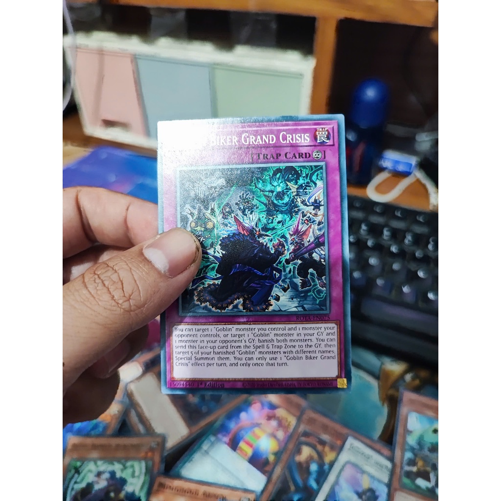 [Yugioh Funny Shop] การ์ด Goblin Biker Grand Crisis - ROTA-EN075 - ฉบับทั่วไป 1