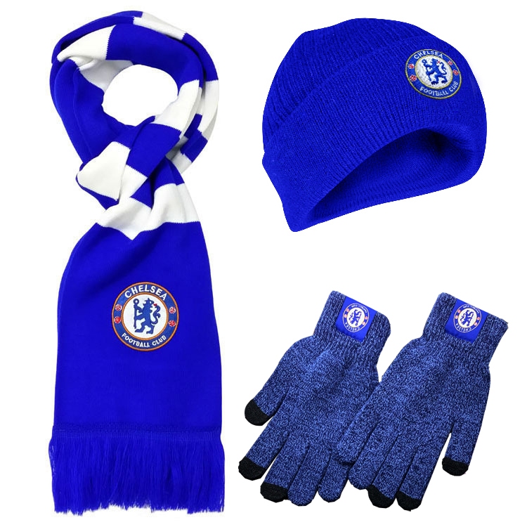 Chelsea Celsea ผ้าพันคอและถุงมือขนสัตว์ Combo