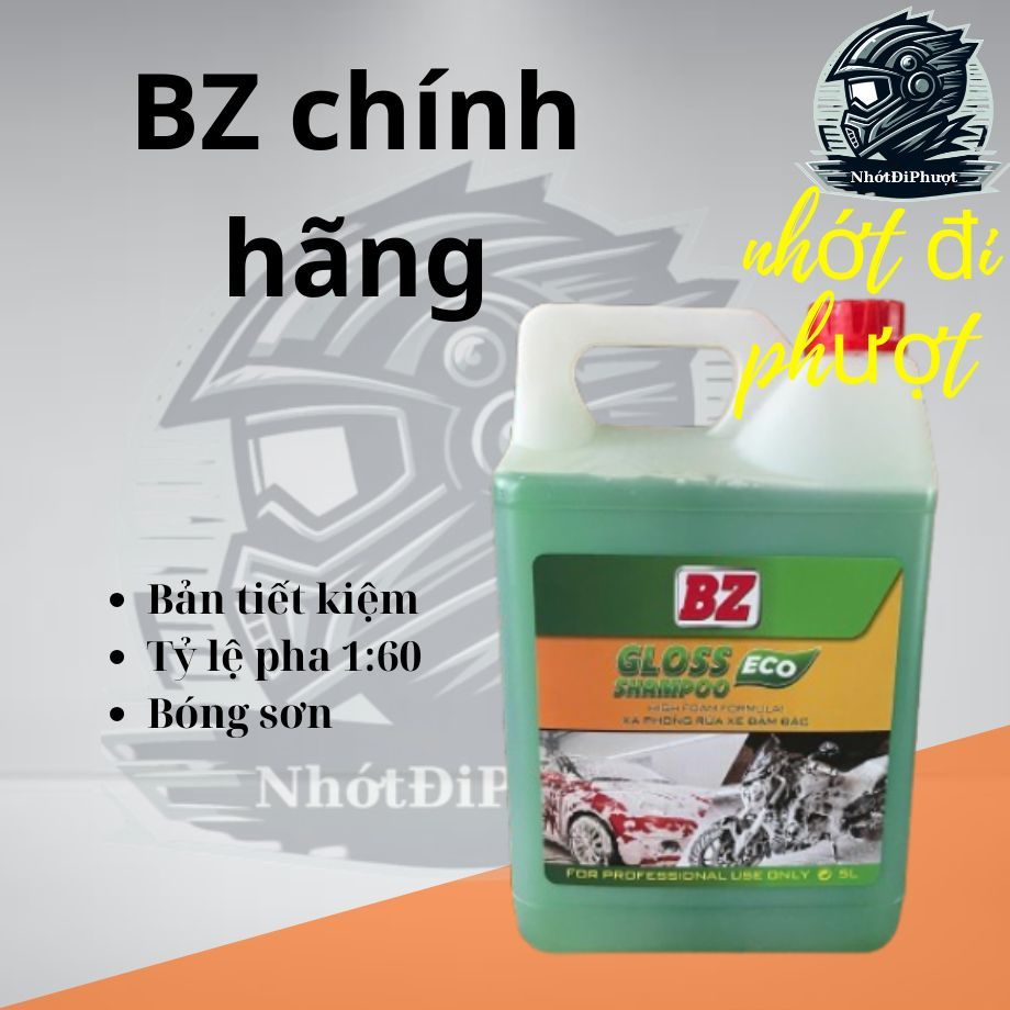 [BZ 5L Green] BZ Green Super Foam Concentrated Car Wash BZ Gloss Shampoo 5L