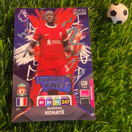 ODD CARD - EUROPES FIELD - PANINI ADRENALYN XL EPL 2024 PLUS - IBRAHIMA KONATE (LIVERPOOL)