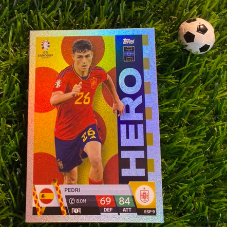ODD CARD - HERO - TOPPS MATCH ATTAX EURO 2024 - PEDRI (SAIN)