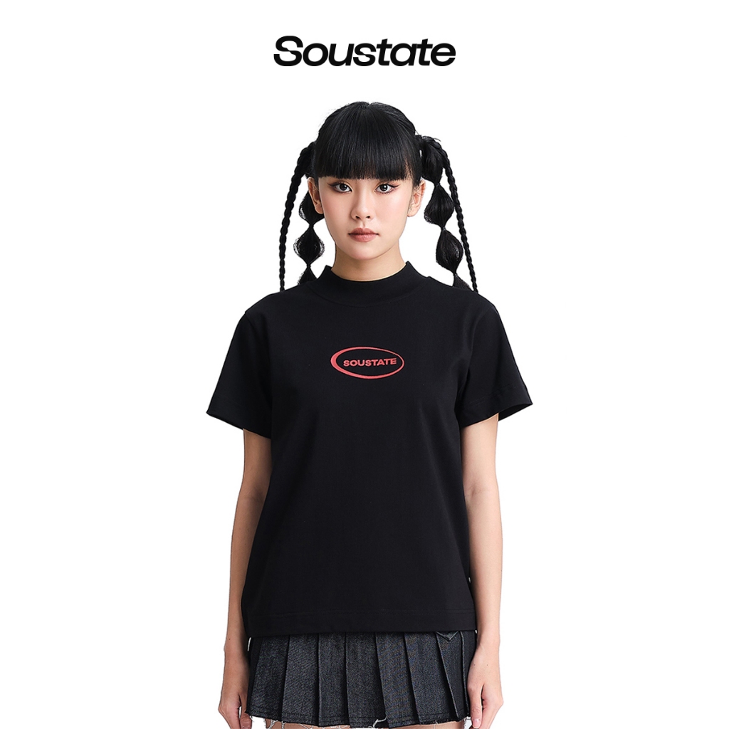 เสื้อยืด Babytee Signature High Collar Cotton 100% (สีดํา) - ของแท้ SOUSTATE