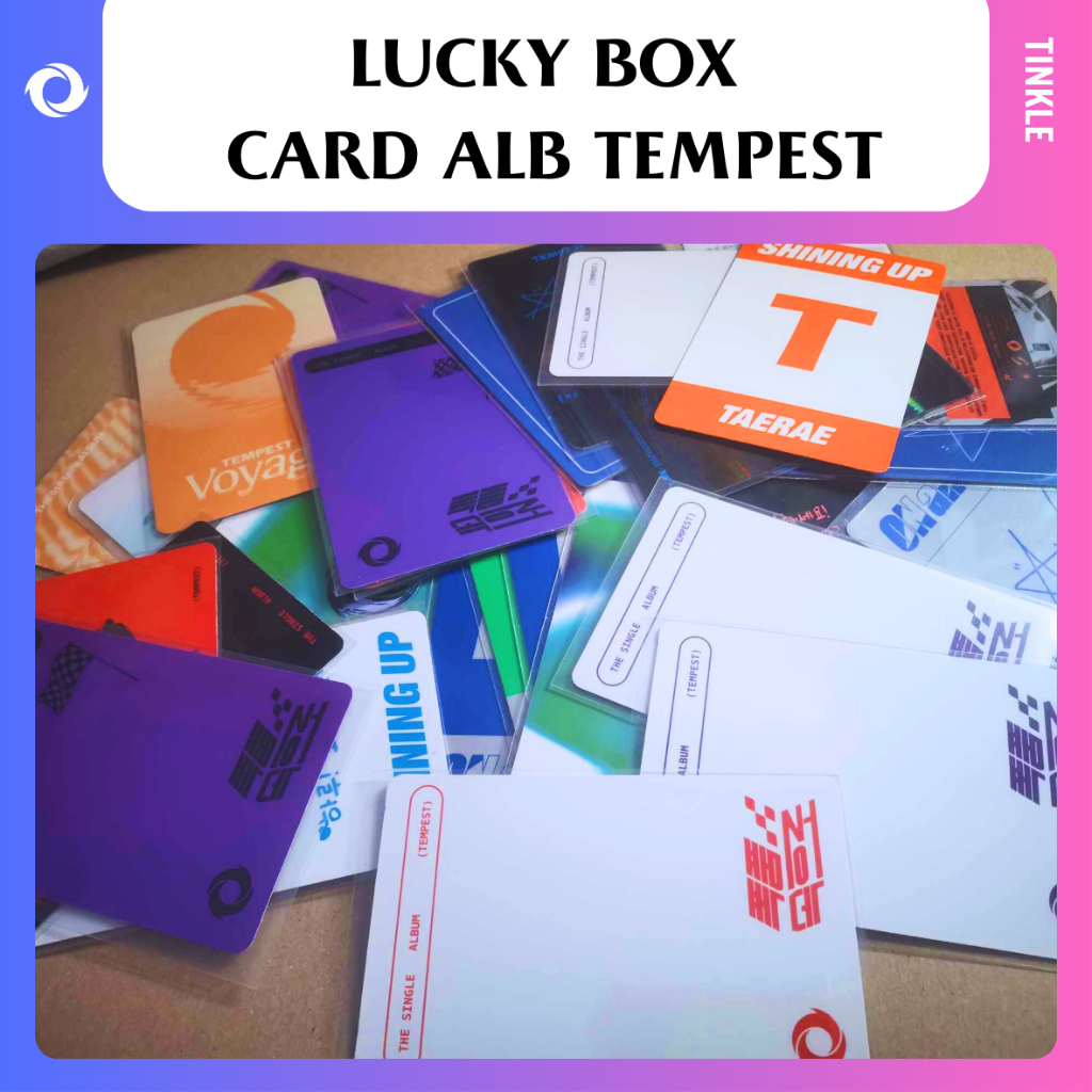 การ์ดกลุ่มทางการของ Luckybox ของแท้ Tempest (กรุณาอ่านรายละเอียดให้ละเอียด)