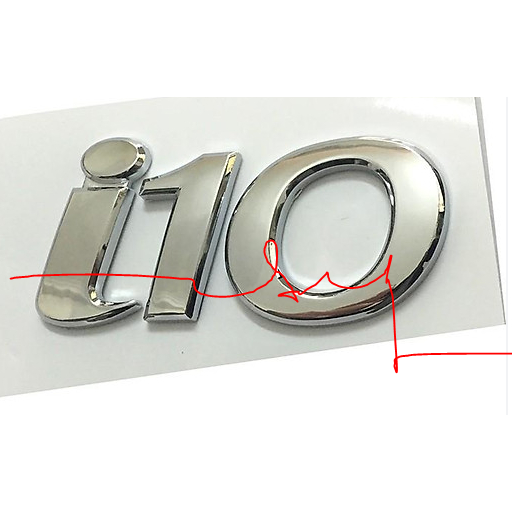 I10 ตัวอักษรนูนวางด้านหลัง Hyundai I10