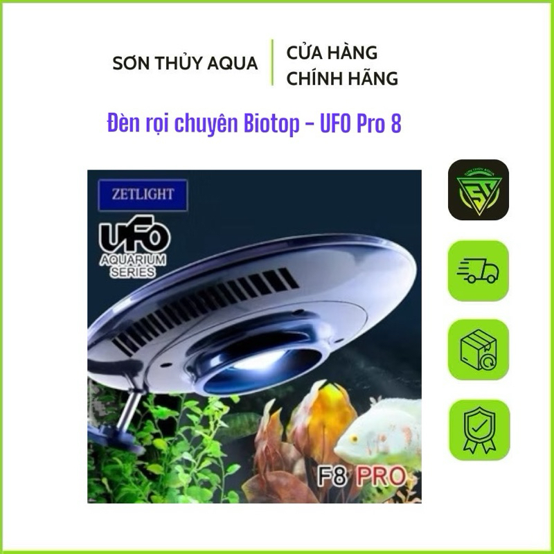 Zetlight UFO F8 PRO + แคลมป์ A - ไฟ Led สําหรับตู้ปลา