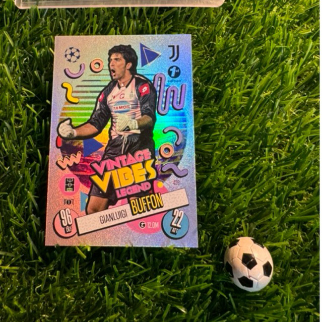 [ ของแท้ ] - 1ST EDITION - LEGEND - VAGE VIBES - TOPPS MATCH ATTAX 2025 - GIANLUIGI BUFFALO (JUVENTU