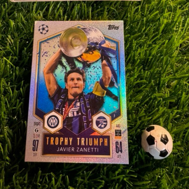 [ ของแท้ ] - TROPHYIUMPH - TOPPS MATCH ATTAX 2025 - JAVIER ZANETTI (INTER MILAN)