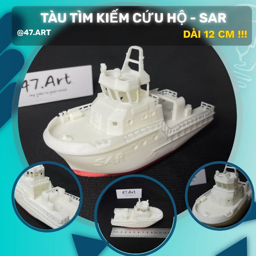 เรือค้นหากู้ภัย - SAR [GENUINE 47ART-IN 3D] ทําโครงการ โมเดลพอร์ตทะเล เรือตู้คอนเทนเนอร์