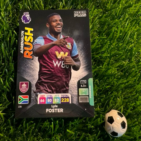 [ ของแท้ ] - ADRENALYN RUSH - PANINI ADRENALYN XL PREMIER LEAGUE PLUS 2024 - LYLE FOSTER (BURNLEY)