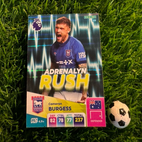 [ ของแท้ ] - ADRENALYN RUSH - PANINI ADRENALYN XL PREMIER LEAGUE 2025 - CAMERON BURGESS (IPSWICH TOW