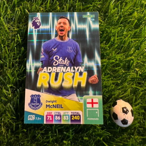 [ ของแท้ ] - ADRENALYN RUSH - PANINI ADRENALYN XL PREMIER LEAGUE 2025 - DWIGHT McNEIL (EVERTON)