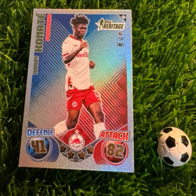 [ ของแท้ ] - TOPPS HERITAGE - TOPPS MATCH ATTAX 2025 - KRIM KONATE (FC SALZBURG)