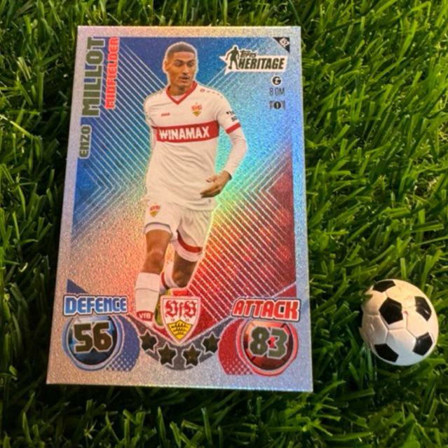 [ ของแท้ ] - TOPPS HERITAGE - TOPPS MATCH ATTAX 2025 - ENZO MILLOT (VFB STUTTGART)