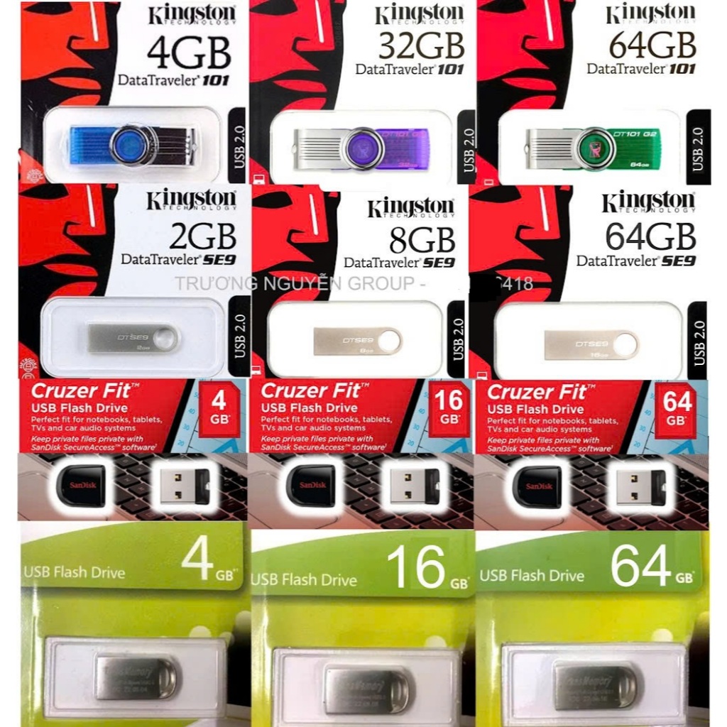 Kingston Usb 5 ปี 128g 64gb 32gb 16gb 8gb 4gb 2gb ขนาดกะทัดรัด Dtse9 Dt101 Cz33 U202 DATA TRAVELER