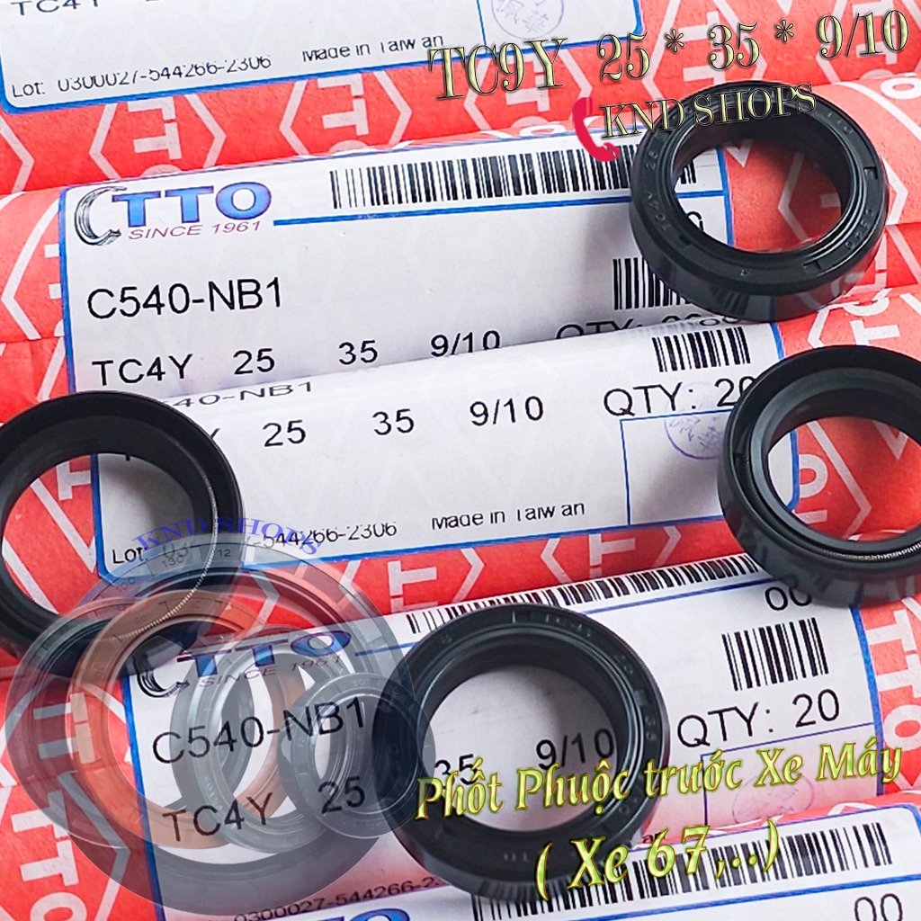 ซีลโช้คหน้า TTO/YEI TC4Y 25*35*9/10 สําหรับ Honda Z50 C70 CT70,.. | YEI TC4 26*36*10.5