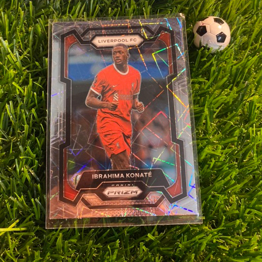 [ ของแท้ ] - LASER SILVER - PANINI PRIZM EPL 2024 - IBRAHIMA KONATE (LIVERPOOL)