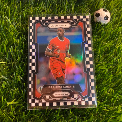 [ ของแท้ ] - BLACK & WHITE CHECKER - PANINI PRIZM EPL 2024 - IBRAHIMA KONATE (LIVERPOOL)