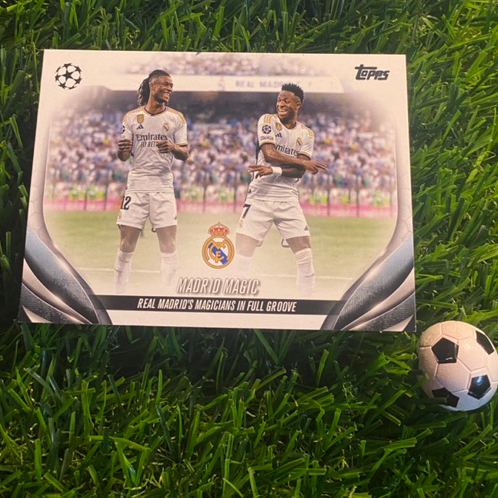 [ ของแท้ ] - MADRID MAGIC - TOPPS UCC 2024 - CAMAVEINGA & VINI JR (REAL MADRID)