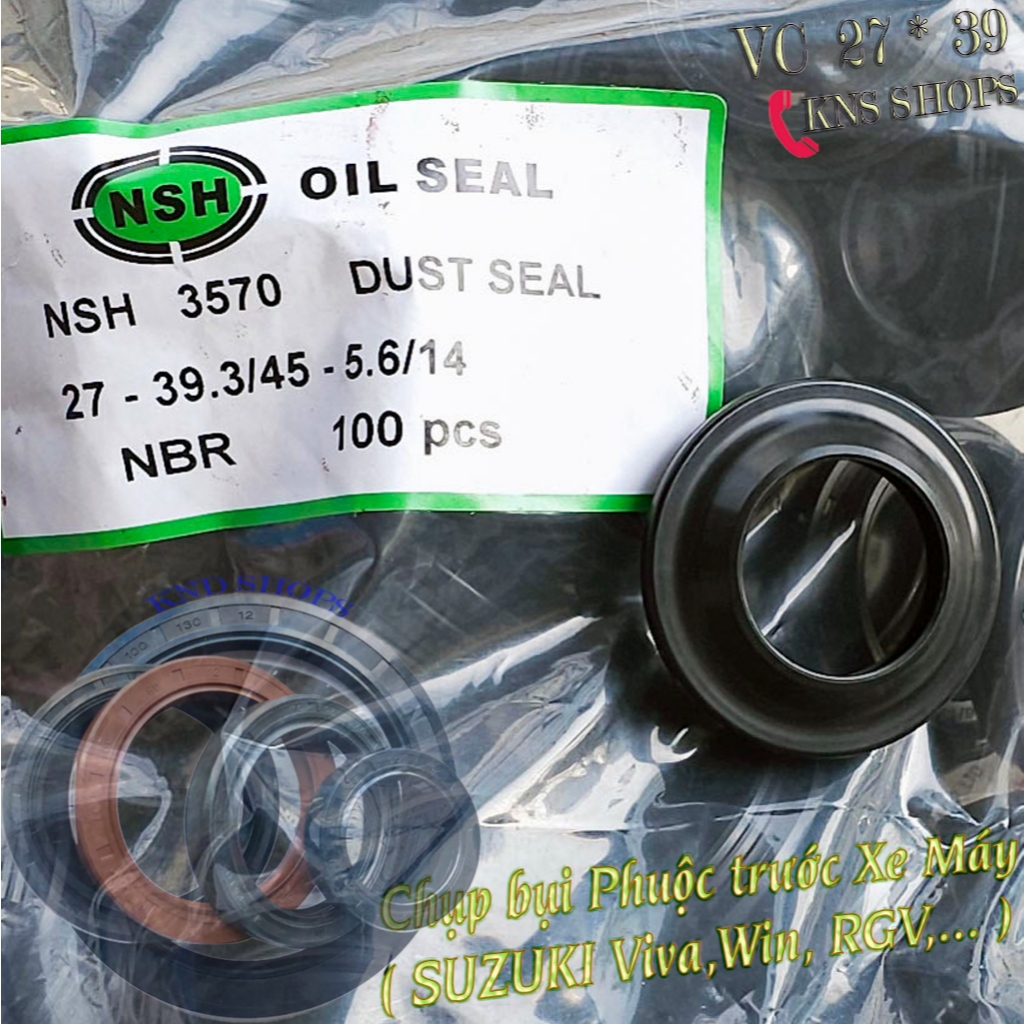 ซีลกันฝุ่น NSH VC 27*39 ตะเกียบหน้า Suzuki Viva, Win, Sport RGV,.| ร้าน KND