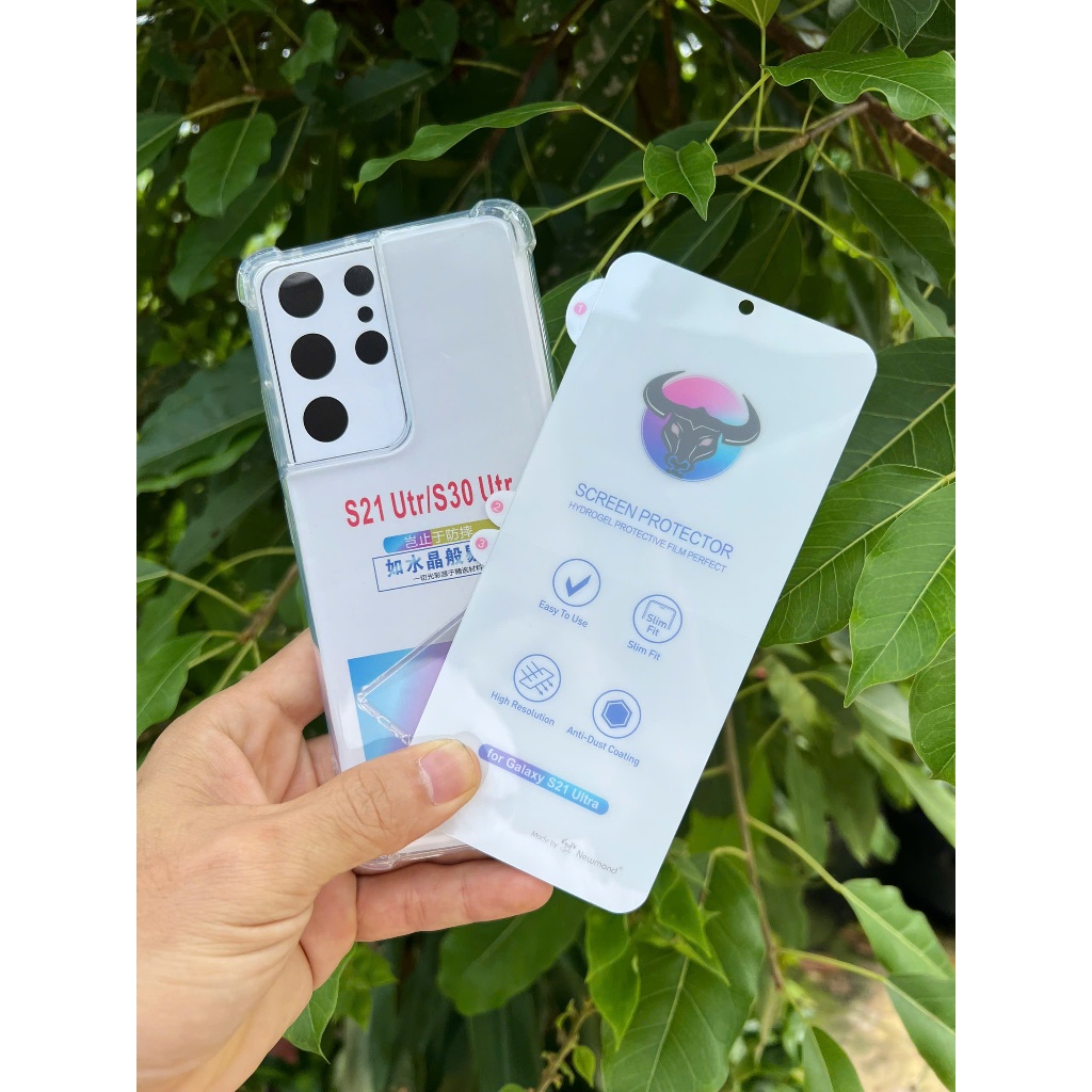 เคสกันกระแทกพร้อมสติ๊กเกอร์ PPF ด้านหน้าสําหรับ Samsung S21 Ultra - S22 Ultra - S23 Ultra - S24 Ultr