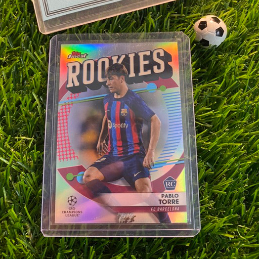 [ ของแท้ ] - RC- ROOKIES - TOPPS FINESS 2023 - PABLO TORRE (BARCELONA)
