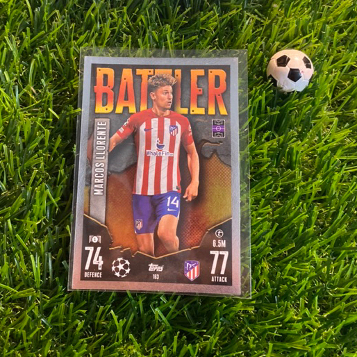 [ ของแท้ ] - BATTLER - TOPPS MATCH ATTAX 2024 - MARCOS LLORENTE (ATLETICO MADRID)