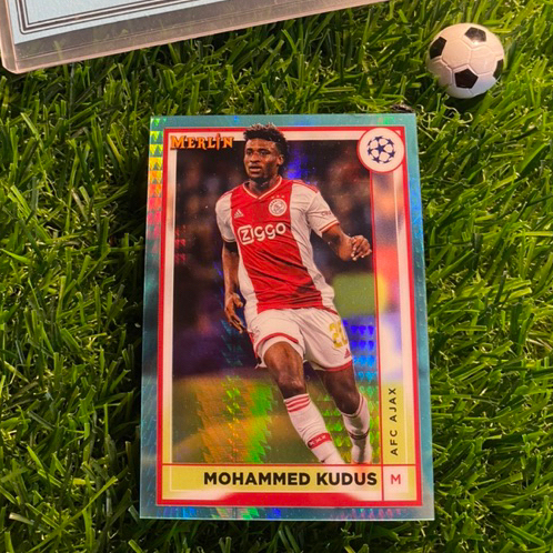 [ ของแท้ ] - AQUA - TOPPS MERLIN 2023 - MOHAMMED KUDUS (AJAX)