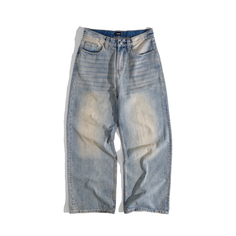 AYAY LOW-RISE JEANS (TRICH WIDE-LET JEANS)