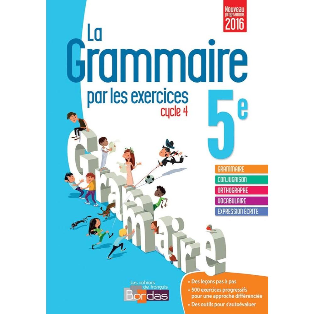 หนังสือฝรั่งเศส: Français 5e Cycle 4 La grammaire par les exercices