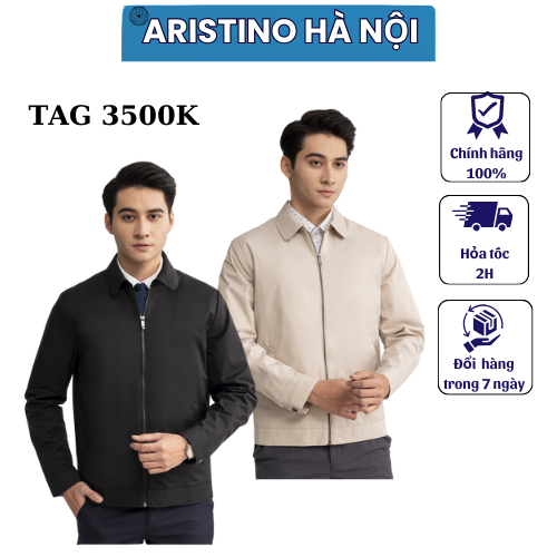 Aristino เสื้อกันลม 2 ชั้น ผ้าฝ้ายบาง สายคุณภาพสูง คอตรง 1JK003W2