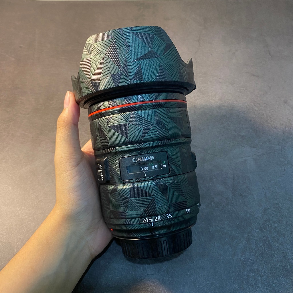 สติ๊กเกอร์ผิว 3M สําหรับเลนส์ Canon 24 - 70 F2.8 L1,24 - 70 F4,70-200 F2.8, 70-200 F2.8 IS II, 70 - 