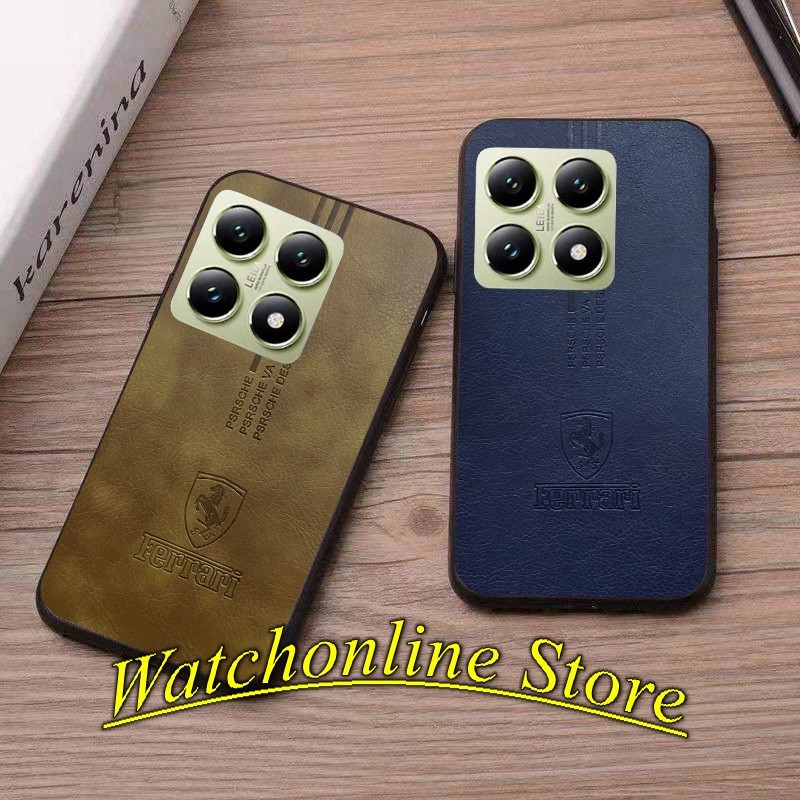 Ferari เคสหนังลายนูนสําหรับ Xiaomi Redmi Mi 14T Mi 14 Mi 14T Pro Note 14 - 5G Note 14 Pro Note 14 Pr
