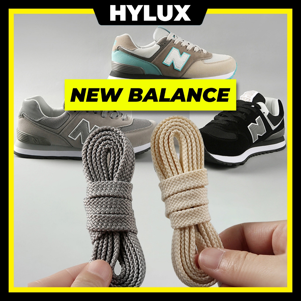 New Balance (NB) เชือกผูกรองเท้าดั้งเดิมหนาระดับพรีเมียม 31 สี - เชือกผูกรองเท้ารองเท้ากีฬา