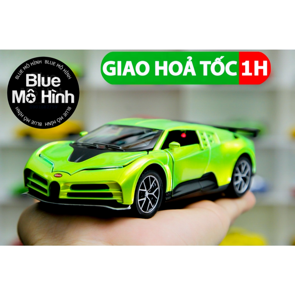 โมเดลรถ Bugatti Centodieci 1:32 - สีฟ้า