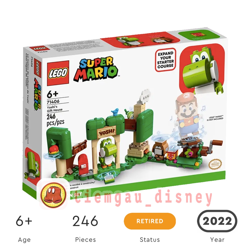 ของเล่นประกอบโมเดล LEGO พร้อมธีม Lego Mario (LEGO 71406) - Lego ของแท้