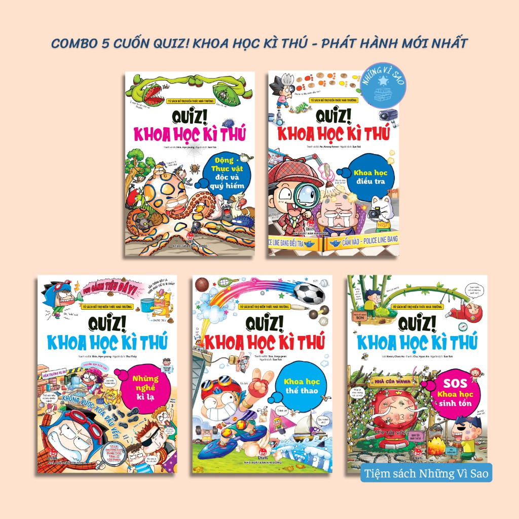 หนังสือ - Quiz! วิทยาศาสตร์มหัศจรรย์ (คอมโบ 5 เล่มล่าสุดออก) - สํานักพิมพ์กิมดง