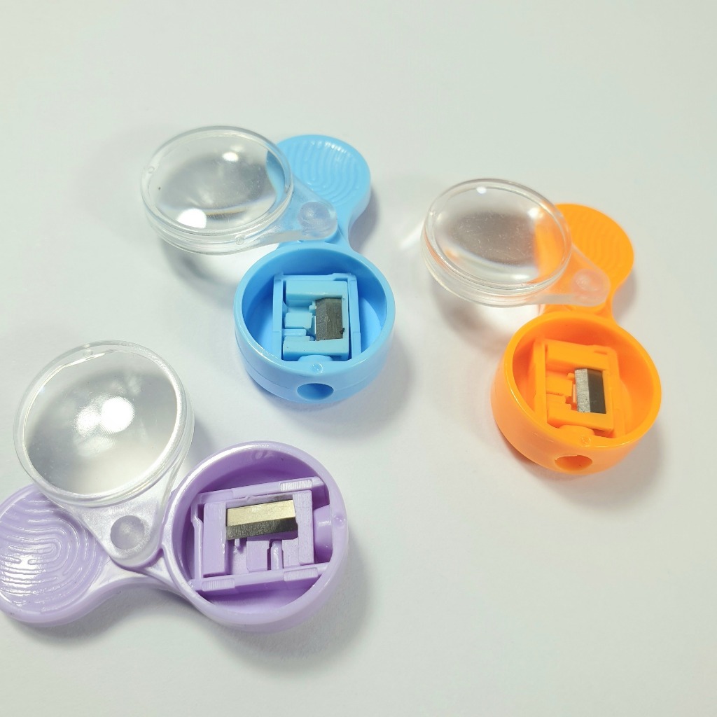 ชุด 3 ชิ้น MINI 2.0MM PENCIL SHARPERS, ใช้แล้ว 2.0MM NIB DOLPHIN PENCIL