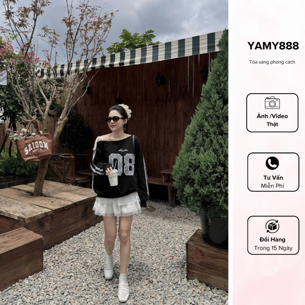 เสื้อสเวตเตอร์เปิดไหล่ปักโบว์เบอร์ 08 AP249- Yanmy888