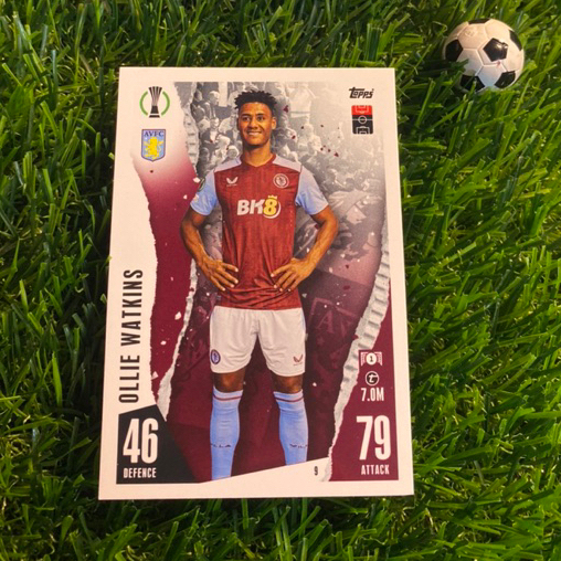 [ ของแท้ ] - TOPPS MATCH ATTAX 2024 - OLLIE WATKINS (ASTON VILLA)