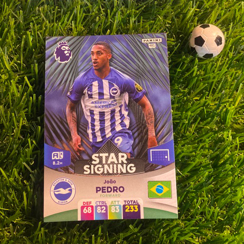 [ ของแท้ ] - STAR SIGNING - PANINI ADRENALYN XL EPL 2024 - JOAO PEDRO (BRIGHTON)