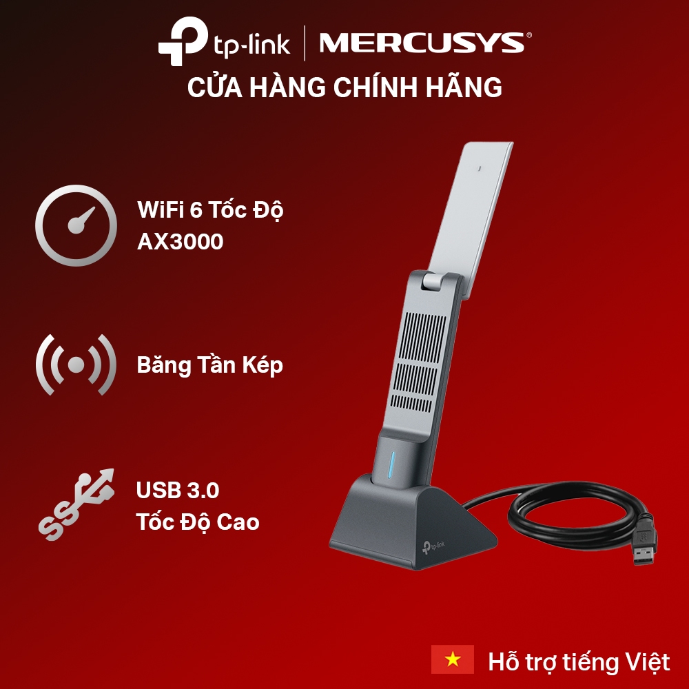 TP-Link Archer TX50UH อะแดปเตอร์ USB WiFi กําไรสูง AX3000