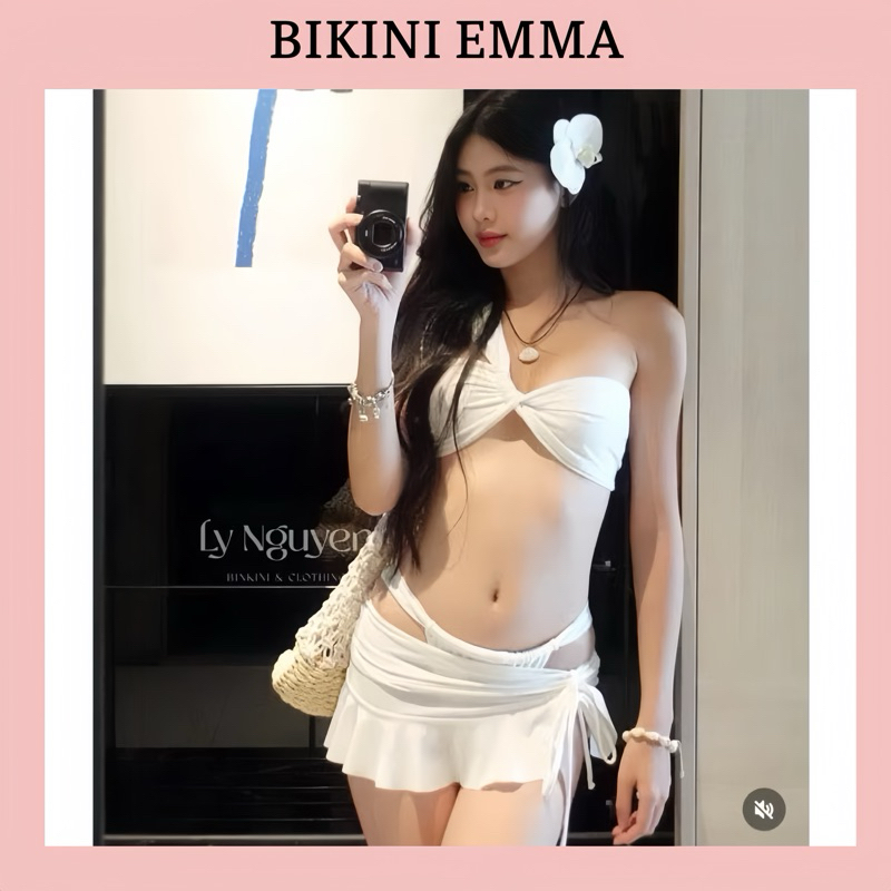 Emma BIKINI - ชุดว่ายน้ํา 3 ชิ้นอินเทรนด์สไตล์อ่อนเยาว์ทันสมัย