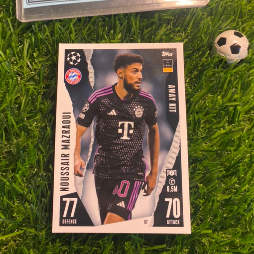 [ ของแท้ ] - AWAY KIT - TOPPS MA EXTRA 2024 - NOUSSAIR MAZRAOUI (BAYERN MUNCHEN)